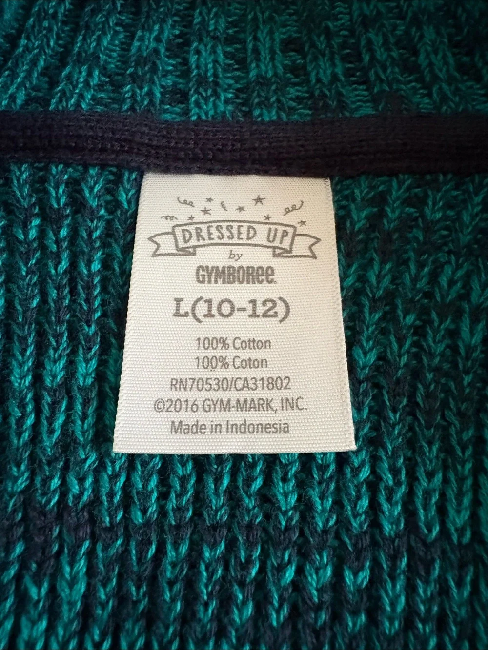 Gymboree Green Button-Up Sweater Cardigan Size 10/12